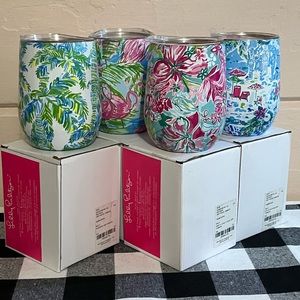 NIB Lilly Pulitzer Wine Tumblers